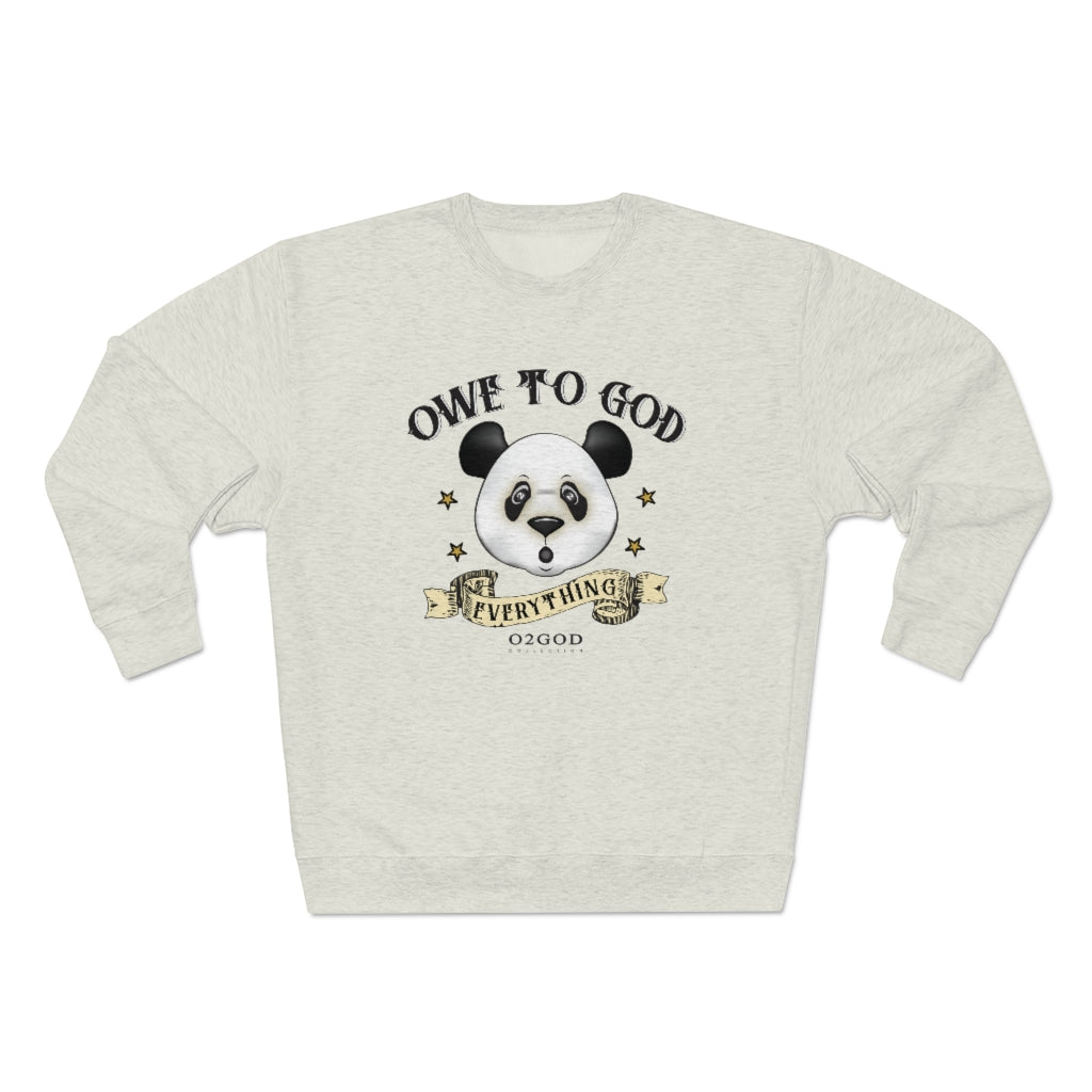 Panda Ribbon Premium Crewneck Sweatshirt