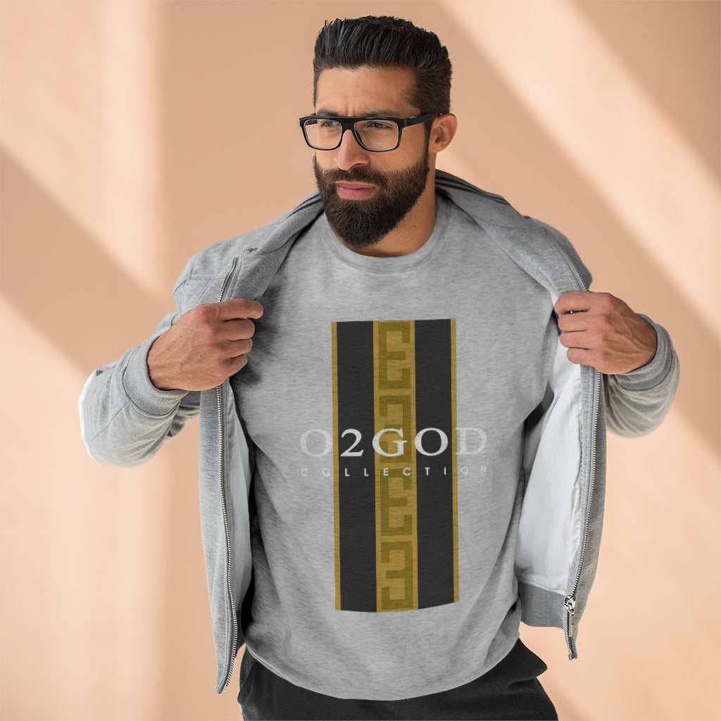 E Stripe Premium Crewneck Sweatshirt
