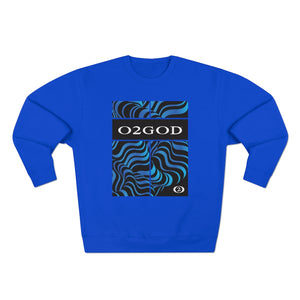 O2GOD Blue Wave Premium Crewneck Sweatshirt