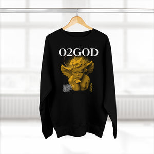 O2GOD GOLD Baby Angel Premium Crewneck Sweatshirt