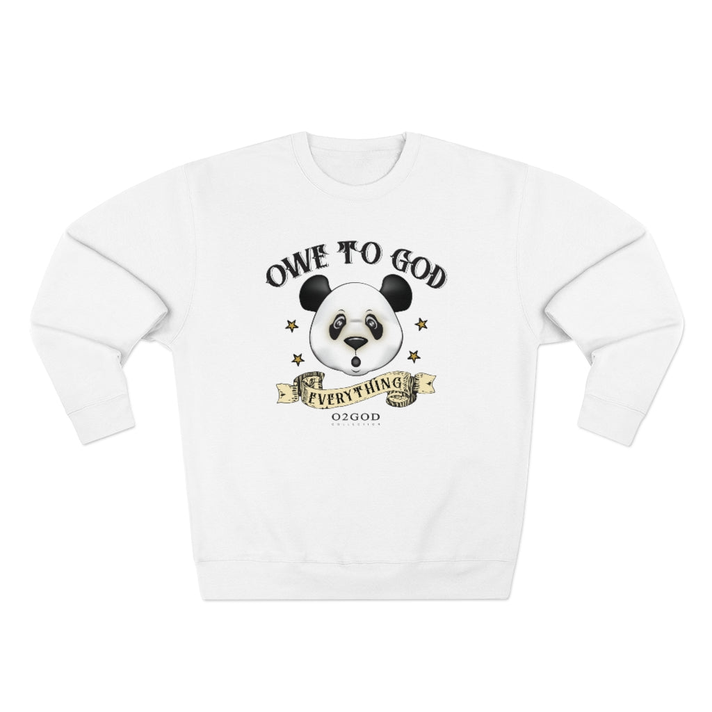Panda Ribbon Premium Crewneck Sweatshirt