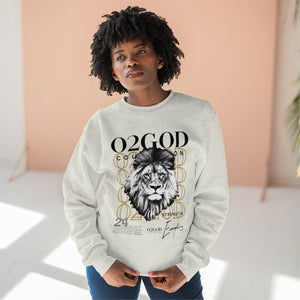 O2GOD Lion STRENGTH Crewneck Sweatshirt