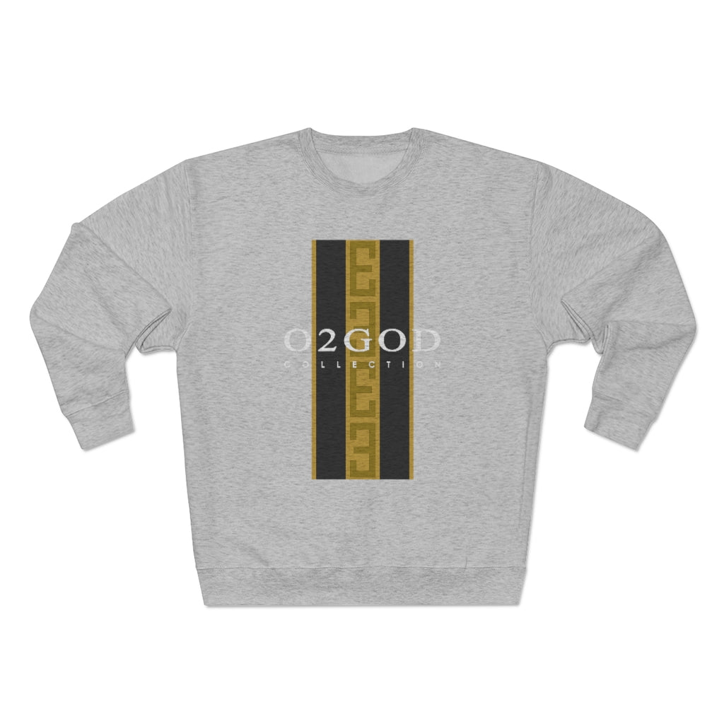 o2god E Stripe Premium Crewneck Sweatshirt