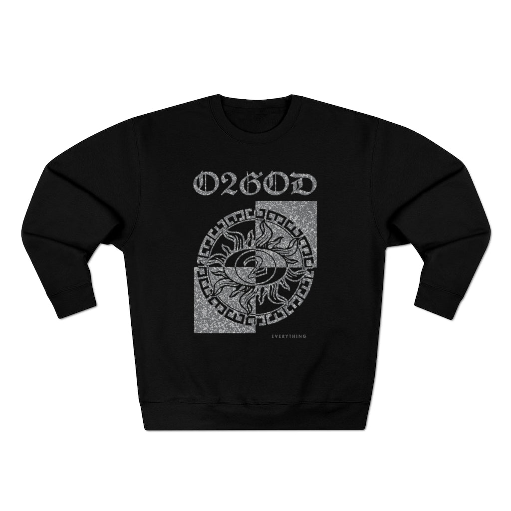 O2GOD Crest Texture Block Premium Crewneck Sweatshirt