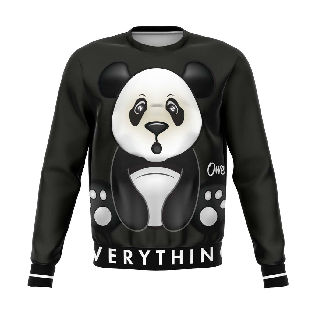 o2god Full Panda Sweatshirt Charcoal