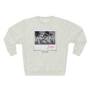 O2GOD Polaroid Palm Unisex Premium Crewneck Sweatshirt