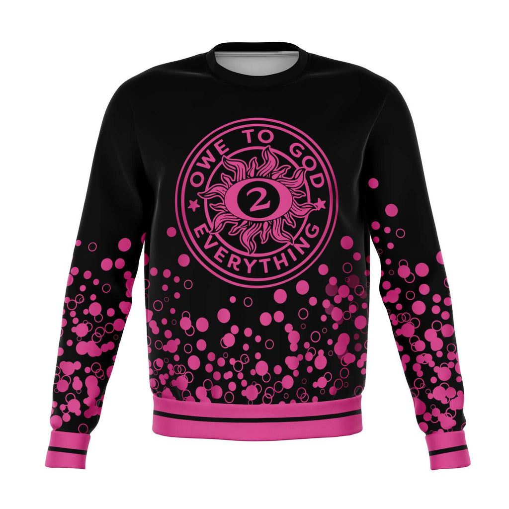 O2GOD Pink Dots Sweatshirts Black