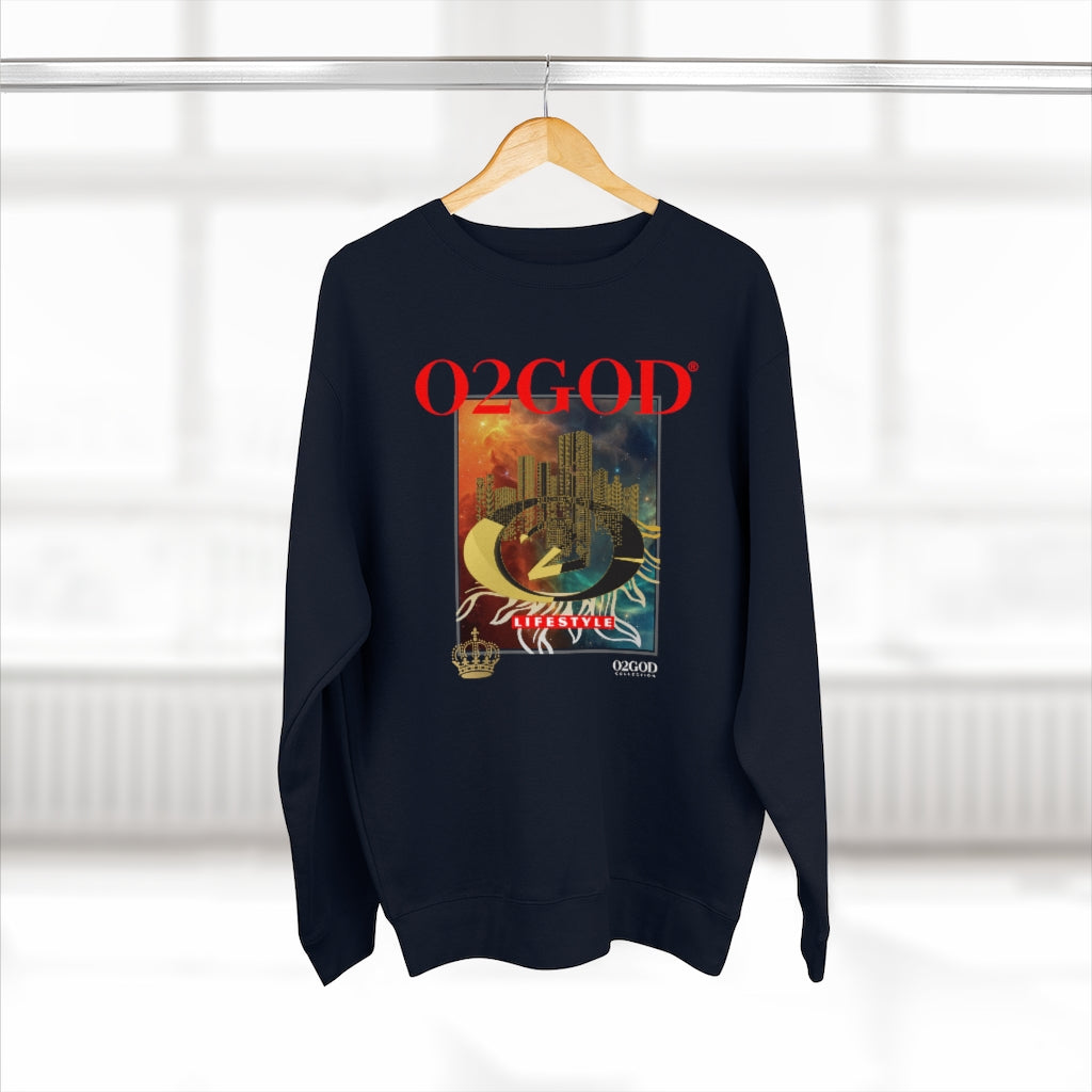 O2GOD ART City Premium Crewneck Sweatshirt