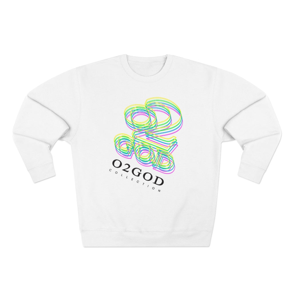 O2GOD Neon Outline Crewneck Sweatshirt