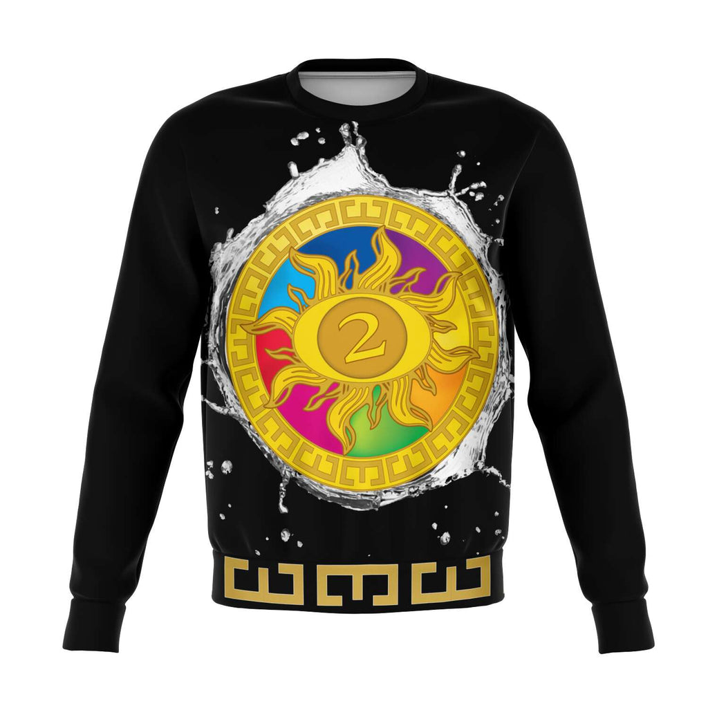 O2GOD Splash Multi-Color Crest Sweatshirt