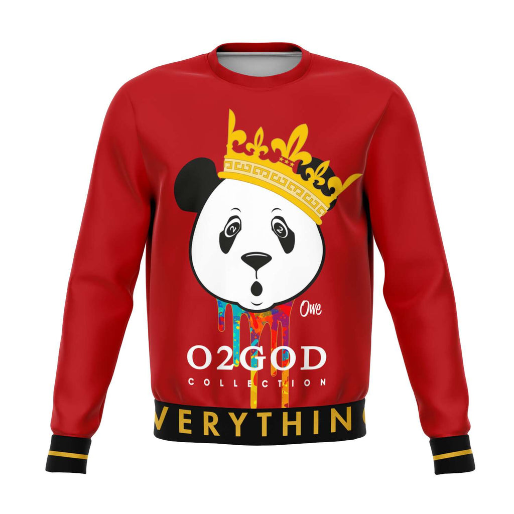 o2god King Panda Drip Sweatshirt