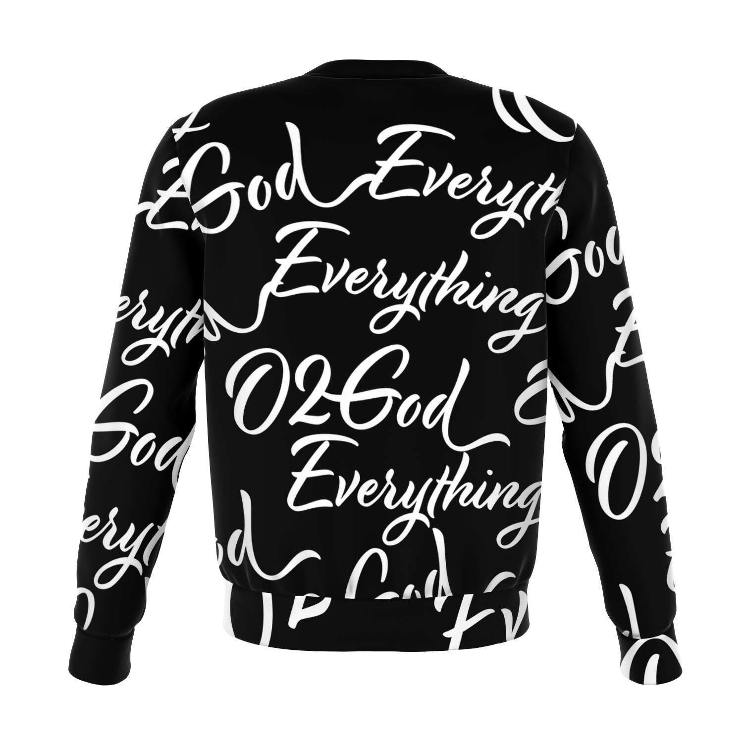 O2GOD Text ART Sweatshirt Black