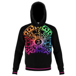 Large OWE TO O2GOD Colorful  Hoodie