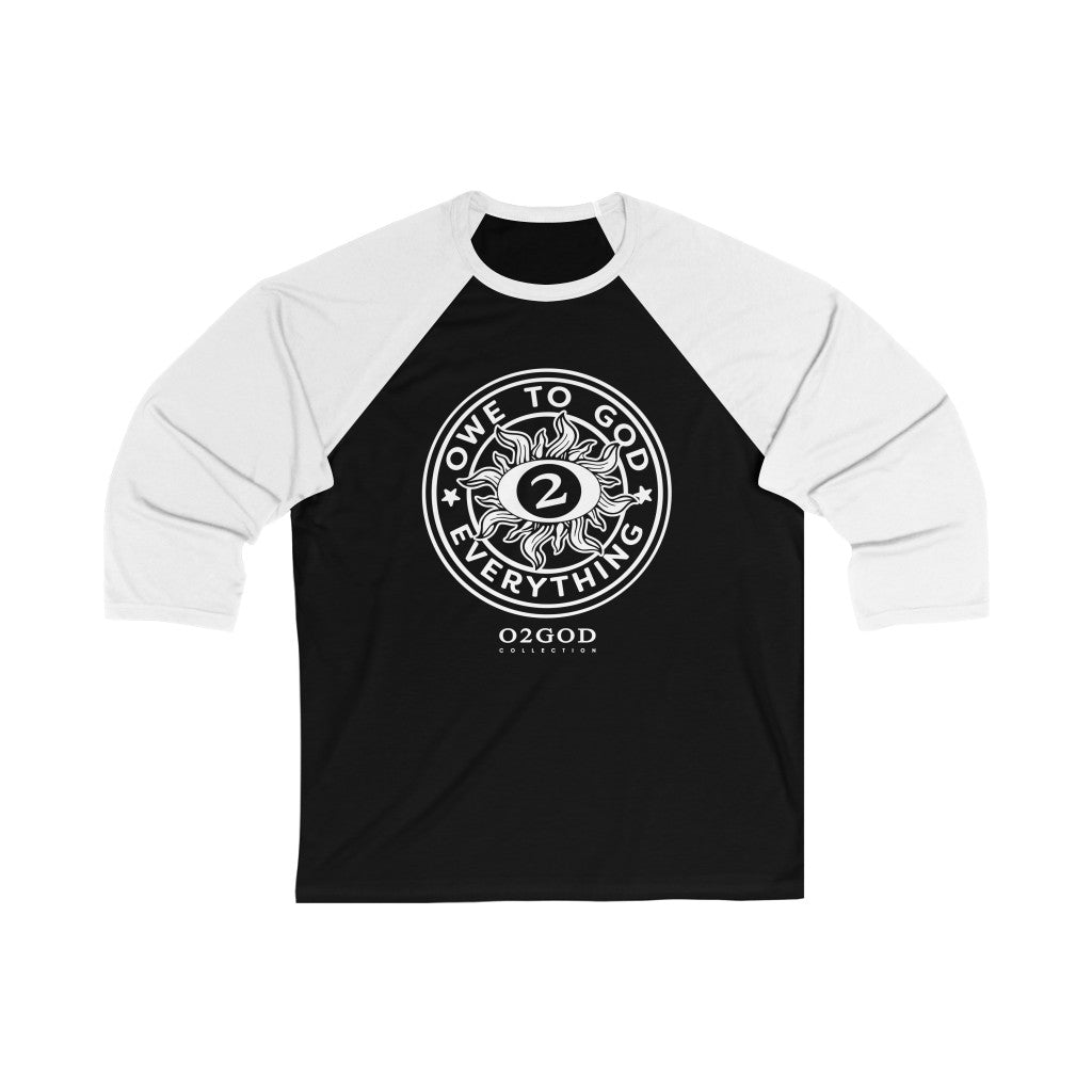 Owe To God Circle 3/4 Sleeve Baseball Tee