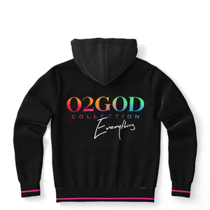 Large OWE TO O2GOD Colorful  Hoodie