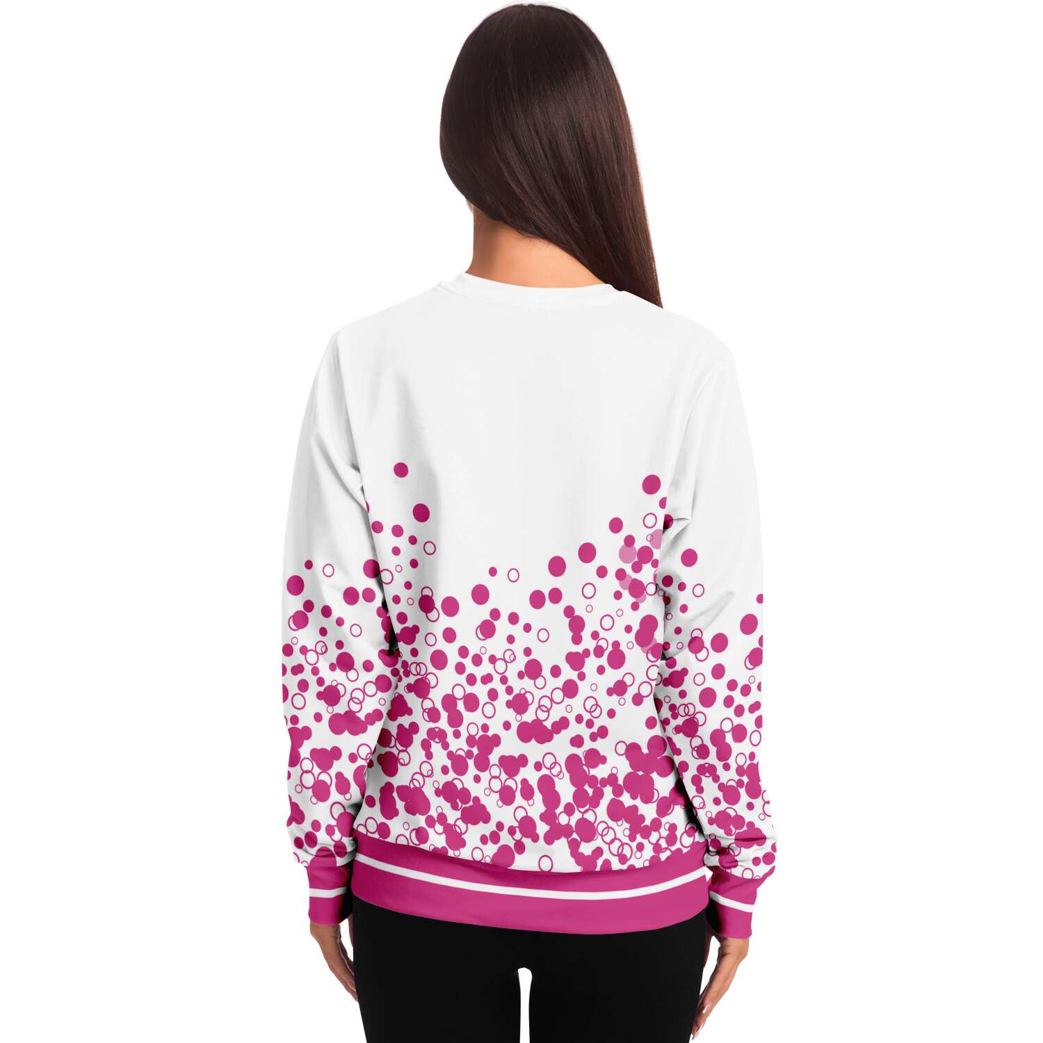 O2GOD Pink Dots Sweatshirts White