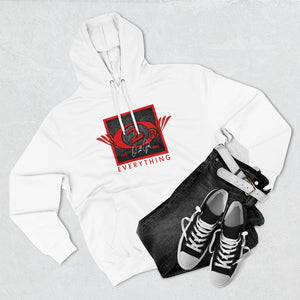 Red O2 Wings Square Premium Pullover Hoodie