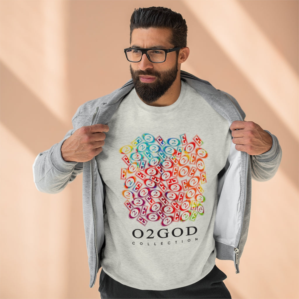 Multi-Color O2/E Unisex Premium Crewneck Sweatshirt