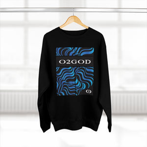 O2GOD Blue Wave Premium Crewneck Sweatshirt