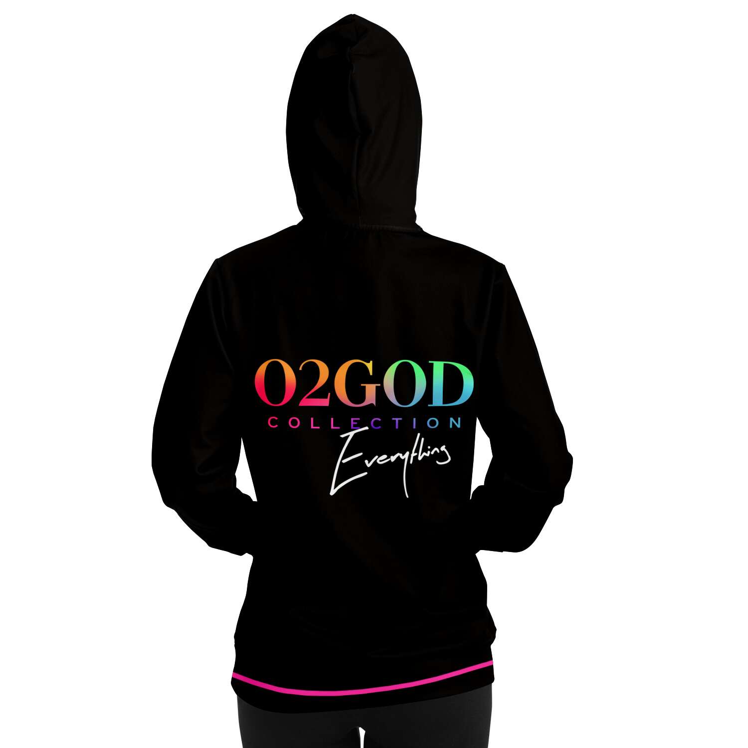 Large OWE TO O2GOD Colorful  Hoodie