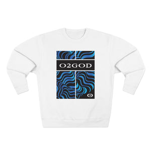 O2GOD Blue Wave Premium Crewneck Sweatshirt