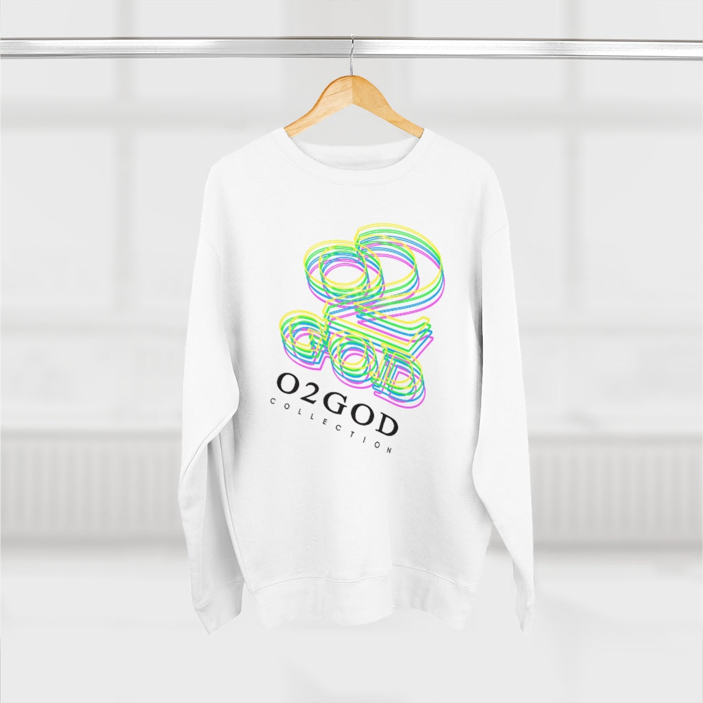 O2GOD Neon Outline Crewneck Sweatshirt