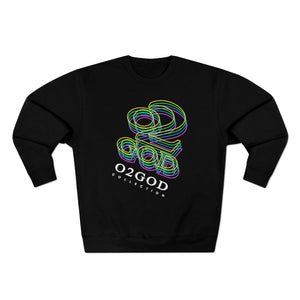 O2GOD Neon Outline Crewneck Sweatshirt