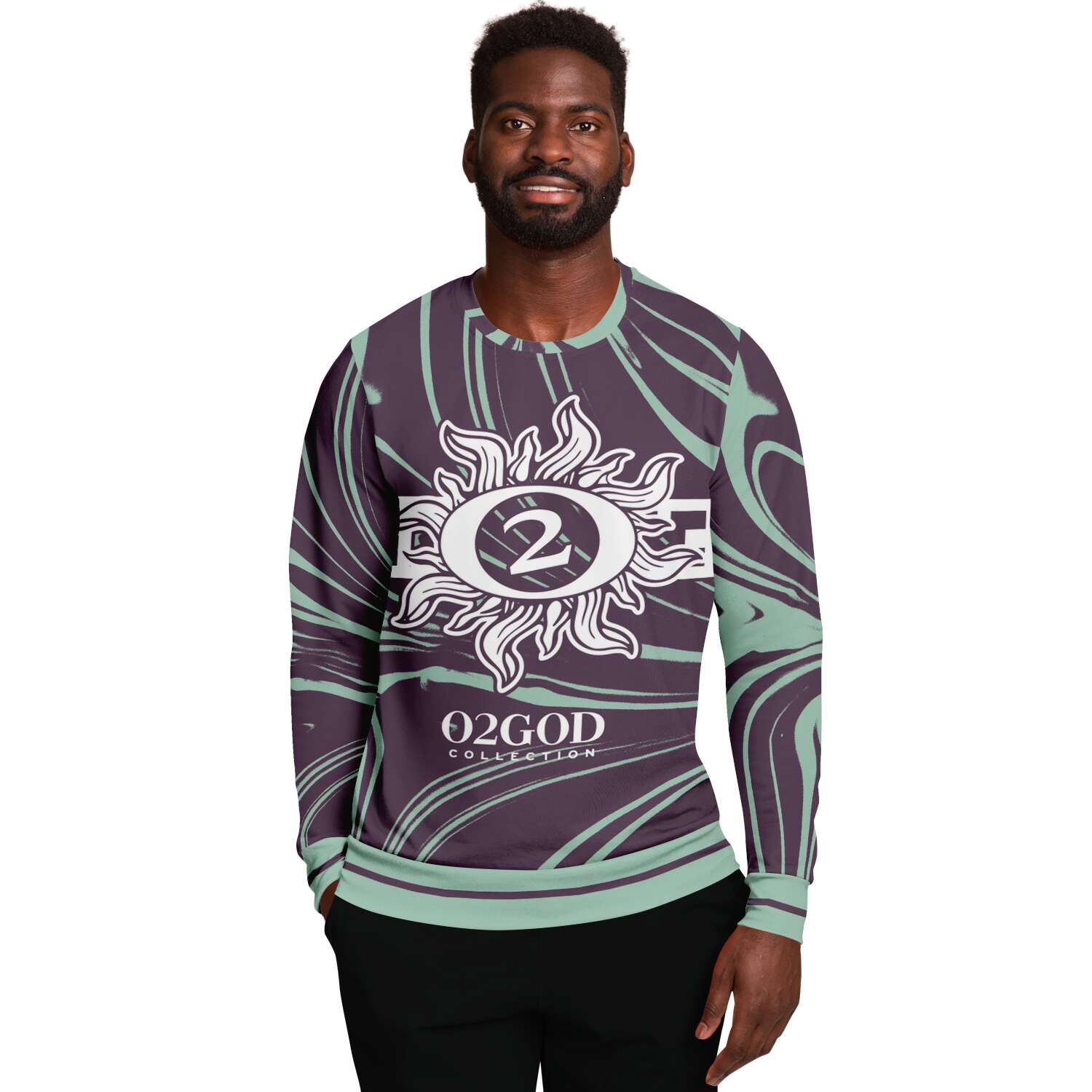 O2GOD Swirl O2 Sunburst Sweatshirt