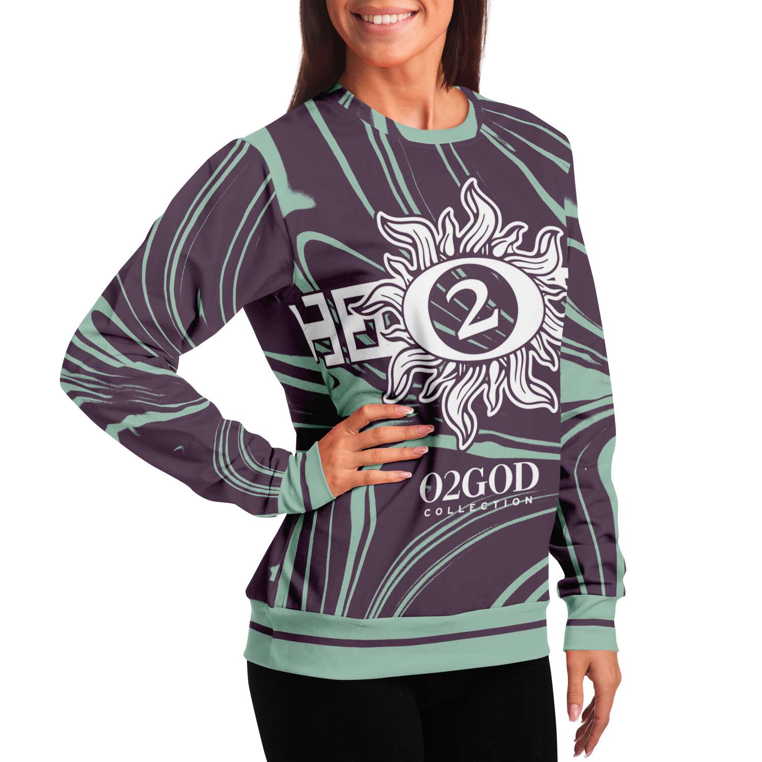 O2GOD Swirl O2 Sunburst Sweatshirt