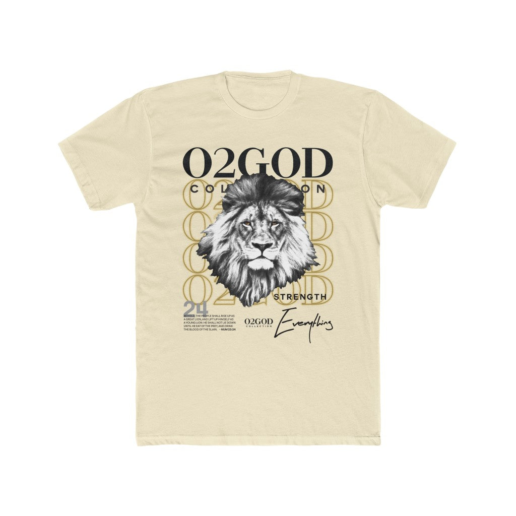 O2GOD LION Strength Crew Tee