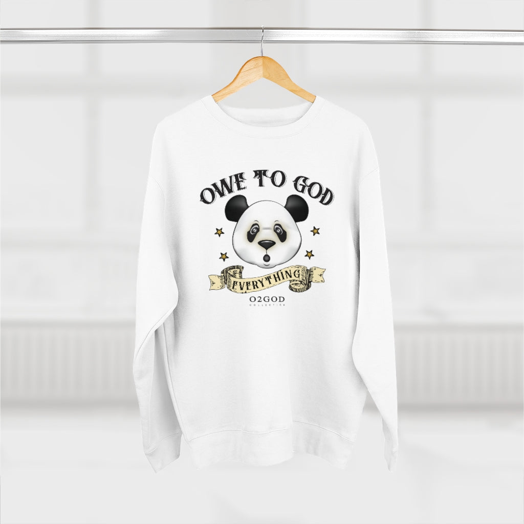 Panda Ribbon Premium Crewneck Sweatshirt