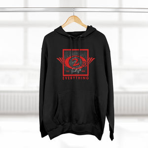 Red O2 Wings Square Premium Pullover Hoodie