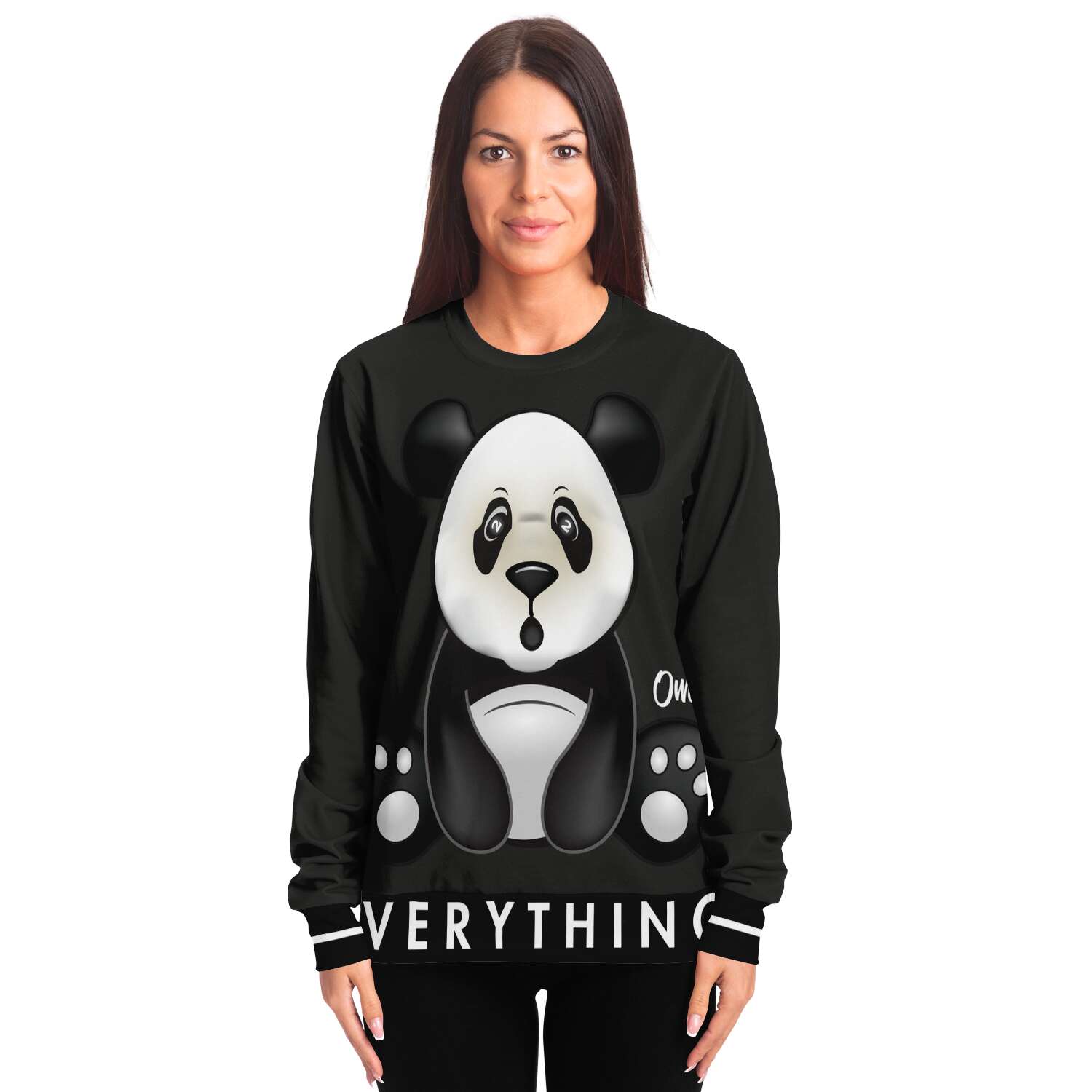 Full Panda Sweatshirt Charcoal