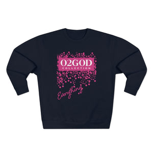 PINK O2GOD Block Premium Crewneck Sweatshirt black