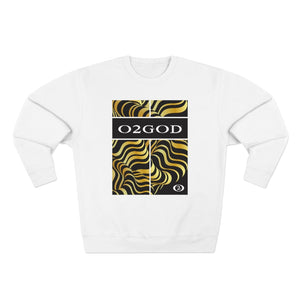 O2GOD Gold Wave Premium Crewneck Sweatshirt