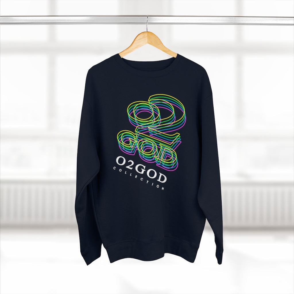 O2GOD Neon Outline Crewneck Sweatshirt