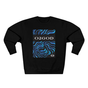 O2GOD Blue Wave Premium Crewneck Sweatshirt