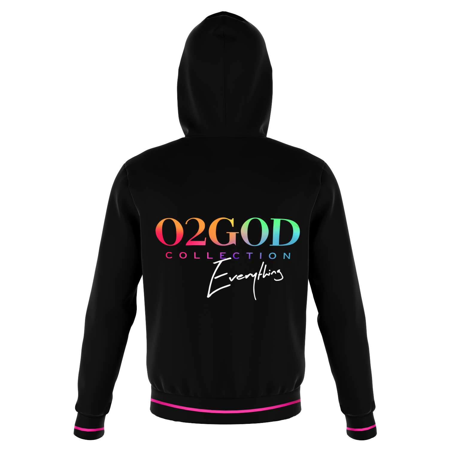 Large OWE TO O2GOD Colorful  Hoodie