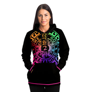 Large OWE TO O2GOD Colorful  Hoodie