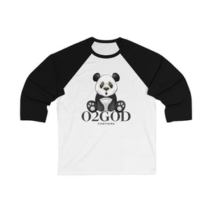 Panda O2GOD 3/4 Sleeve Baseball Tee