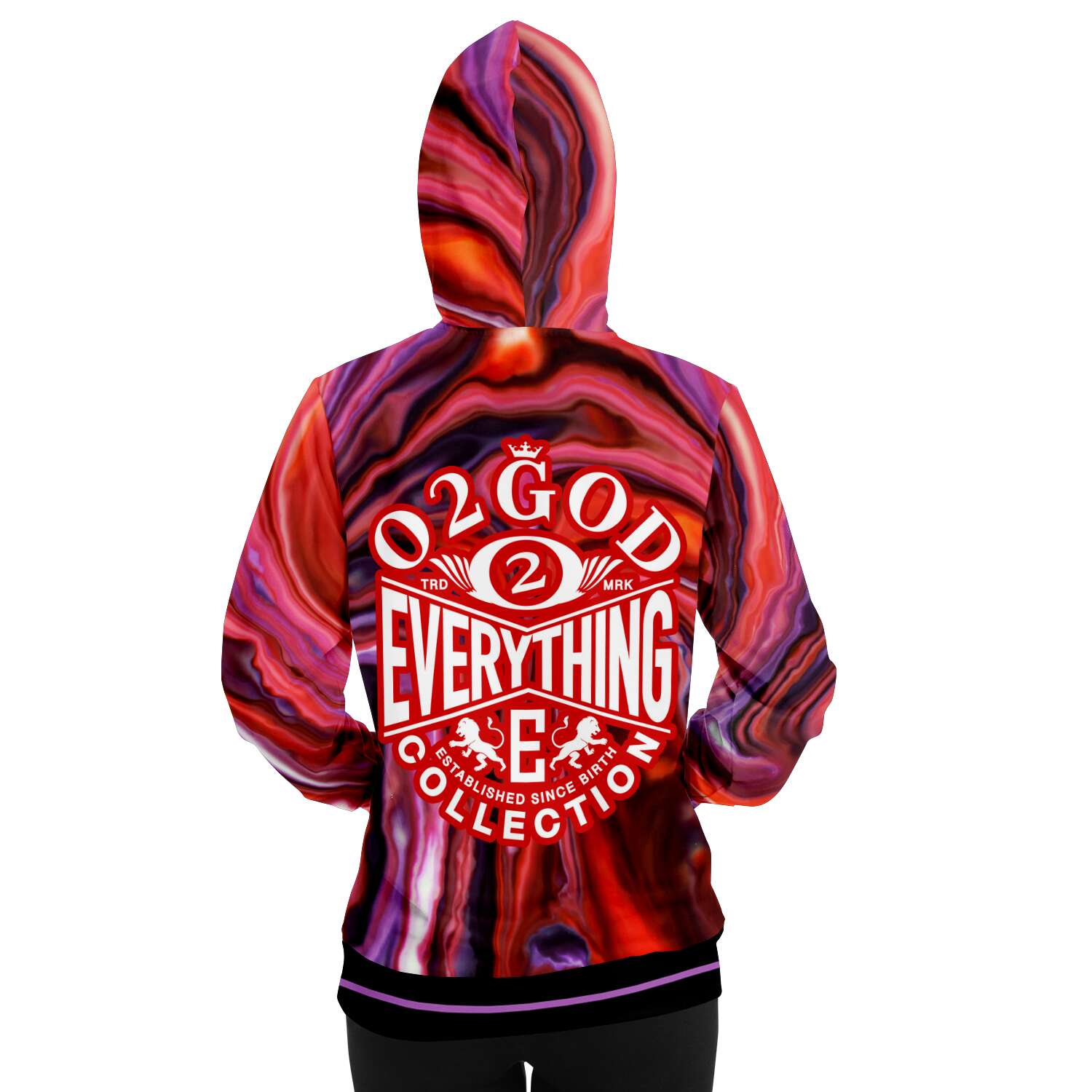 Colorful Swirl O2GOD Hoodie