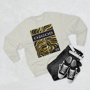 O2GOD Gold Wave Premium Crewneck Sweatshirt