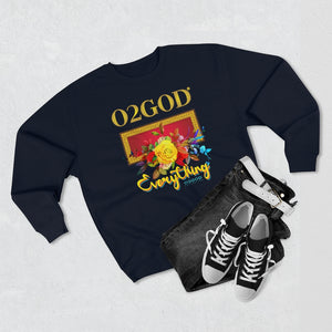 O2GOD E Block Rose Premium Crewneck Sweatshirt